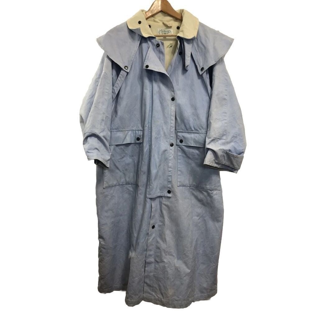 Elegant Sky Blue Trench Coat